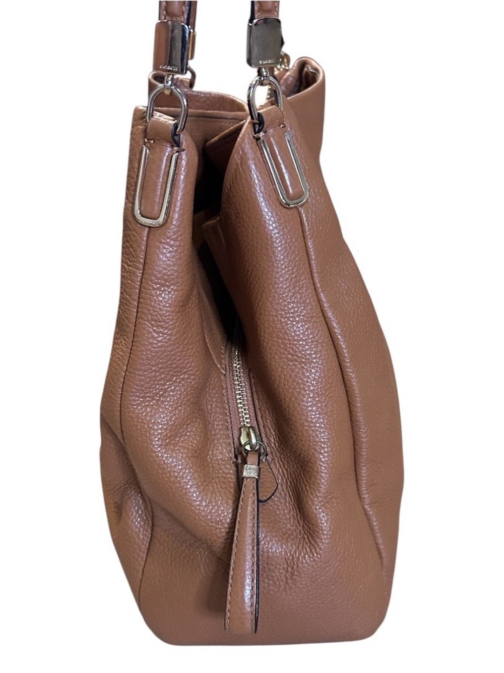 Coach Madison Phoebe Shoulder Bag in Saddle Pebbled Leather - Picture 3 of 10